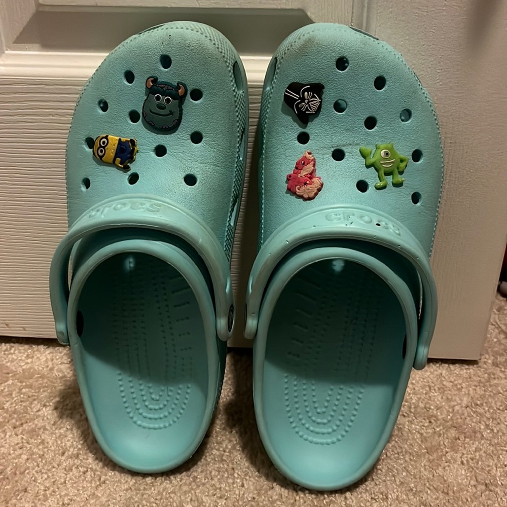 Baby blue crocs!